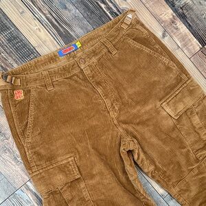 Men's EMPYRE corduroy skate pants in Tan size 36